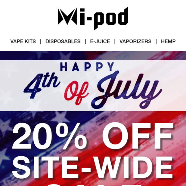 Mi-Pod Online | Massive 4th of July Savings