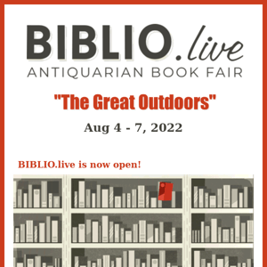 BIBLIO.live is open!