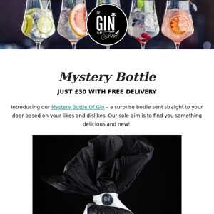 Mystery Bottle Of Gin Straight To Your Door
