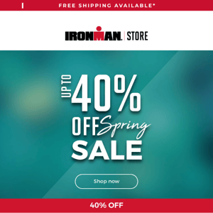 ️ IRONMAN Store Spring Sale!