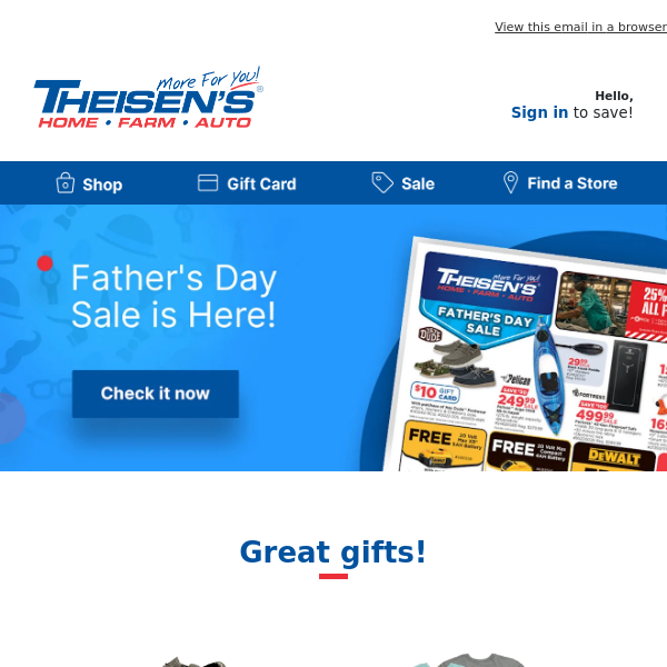 Father's Day Sale is Here!