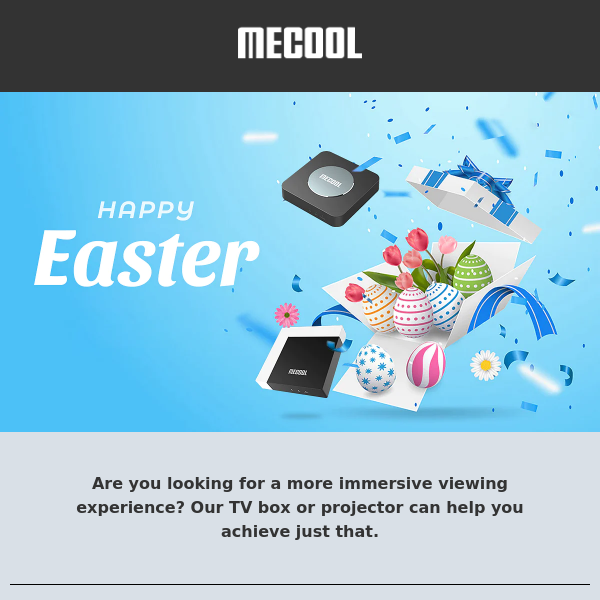 💝 Egg-citing Easter Sale: Save 20% on MECOOL smart home hardware !