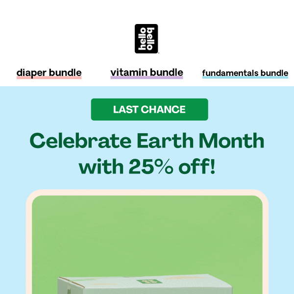 🌎Earth Month is almost over – and so is this sale.
