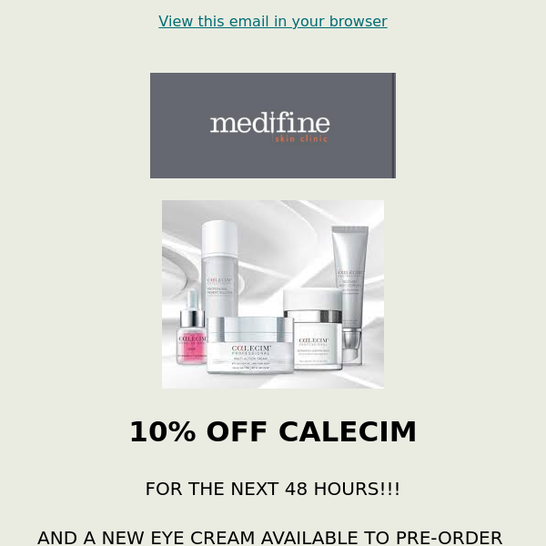 10% OFF Calecim in our 48 hour sale