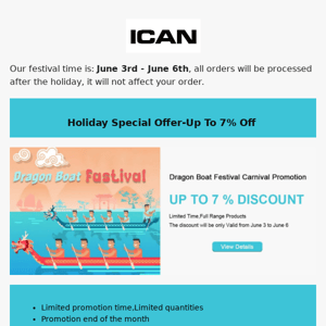 UP TO 7% OFF|Dragon Boat Festival Promotion