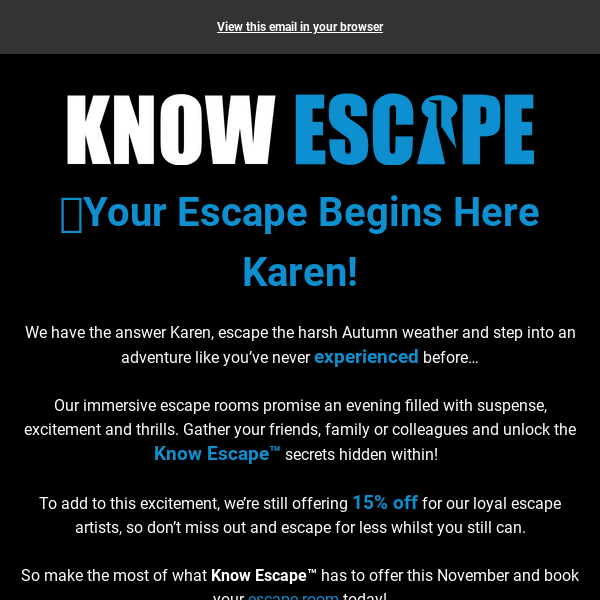 🔓 Every Second Counts Chelmsford Escape Rooms!