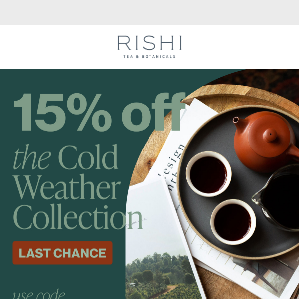 15% Off these Warming Teas Ends Tonight!