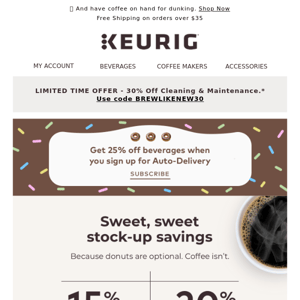 Wake up to sweet savings