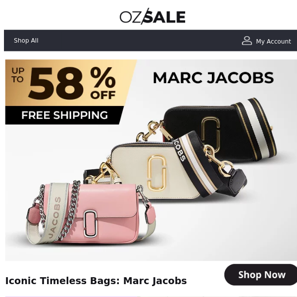 Marc Jacobs Snapshop Bags Up To 58% Off + Free Shipping!