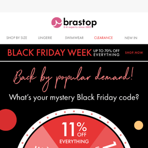 Open for your Black Friday MYSTERY OFFER →