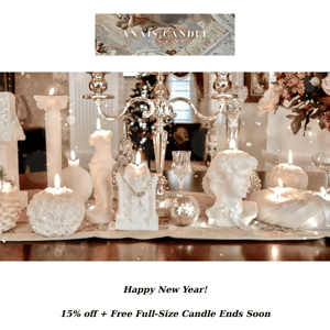 Ends Soon: 15% Off + FREE Candle