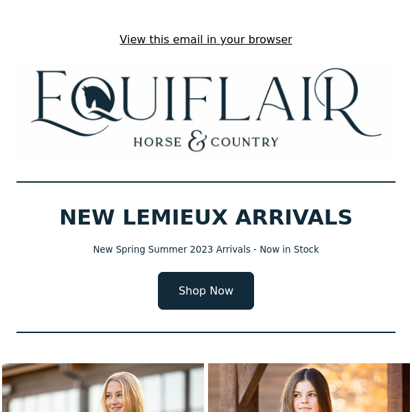 Lemieux SS23 - New Arrivals! In Stock Now! 😍