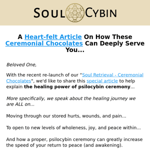 The Healing Power Of Ceremony (an article to support your chocolate experience...) 🍫