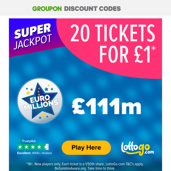 Lottogo deals super jackpot