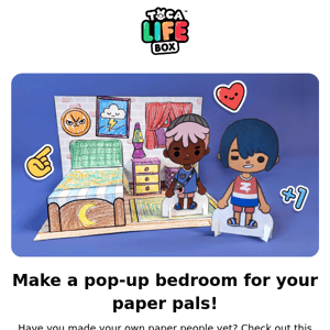 Print a DIY pop-up room! 🌟