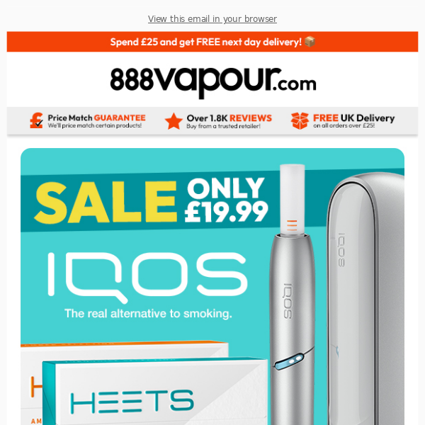 You won't find a cheaper IQOS price in the UK! 😱