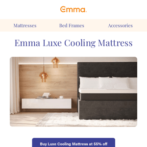 JUST LAUNCHED: The Luxe Cooling Mattress 🚀