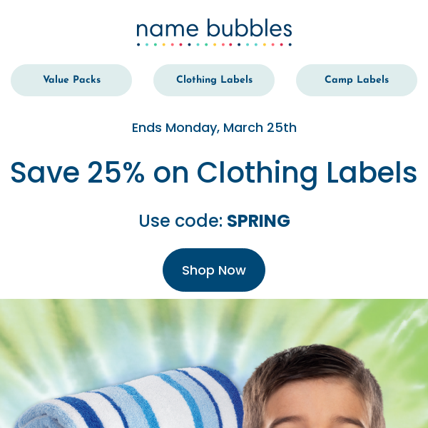 A few hours left for clothing label savings! 😮