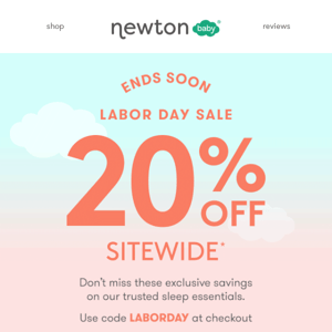🤰 Our LABOR DAY SALE is still on (but not for long)
