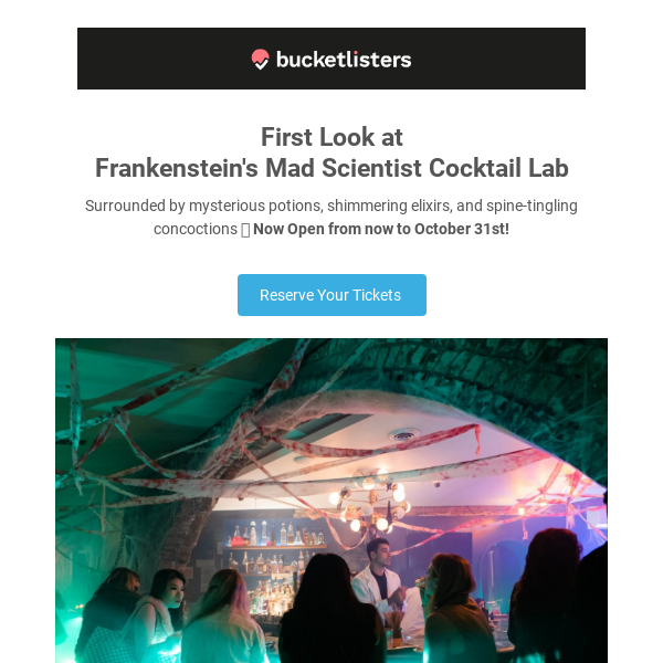 Frankenstein's Cocktail Lab 👁️🍸 FIRST LOOK