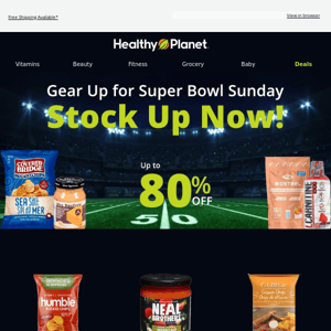 Fuel Your Super Bowl Fun: Stock Up on Healthy Essentials for Game Day!