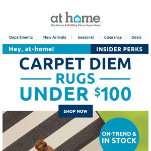 Rugs under $100 + NEW Washable Rugs