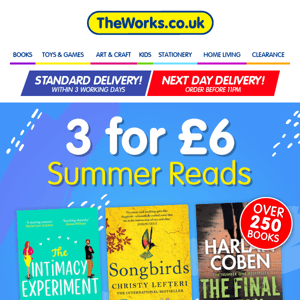 Take a break with 3 for £6 summer reads