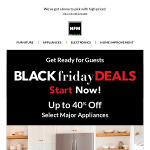 🏁Start Black Friday NOW: up to 40% off Appliances!