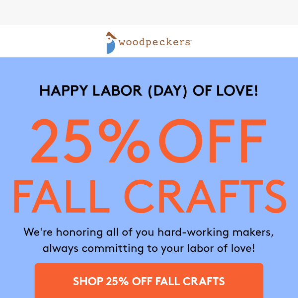 {25% OFF} in honor of Labor (day) of Love! 🥰