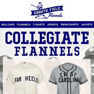 New Collegiate Flannel Jerseys!