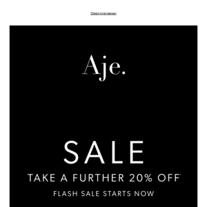 Take A Further 20% Off Sale