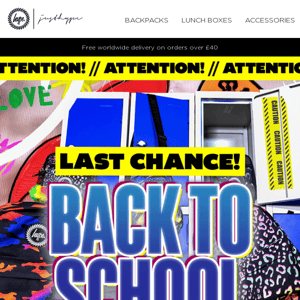 Last Chance! Get your school essentials in time for school! 🎒