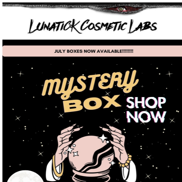 JULY MYSTERY BOXES ARE HERE!!!!!!!!