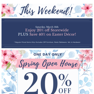 Find Your Favorites this Saturday! 🌸🛍️