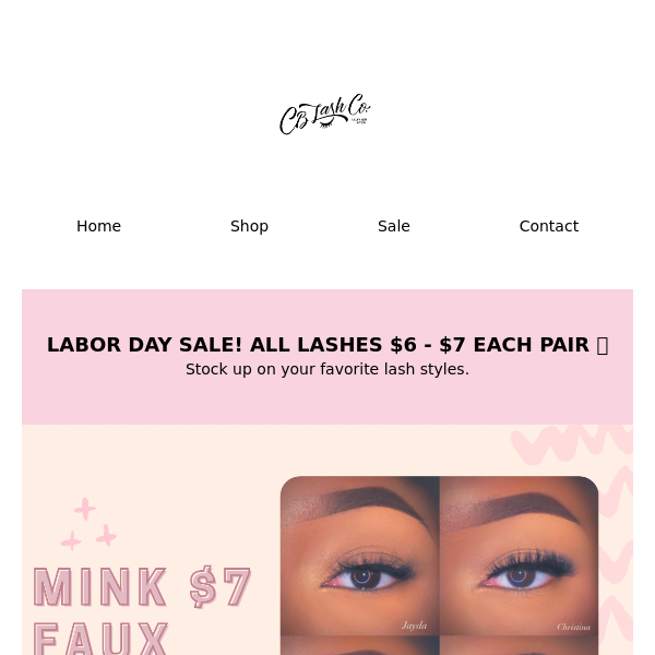 Labor Day Sale! All lashes $6 - $7 Ends Tomorrow! 🔥