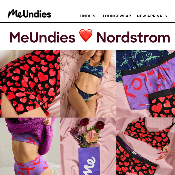 Your fave Undies, now in-store at Nordstrom - Me Undies