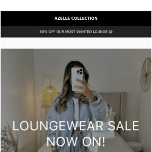 50% OFF LOUNGEWEAR NOW LIVE 😍