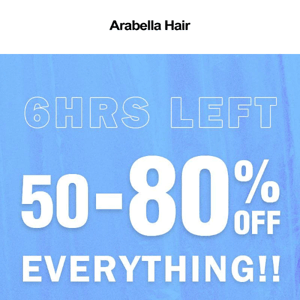 6Hrs Left💥50-80% Off Everything!!💥