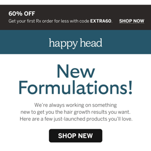 NEW Hair Growth Formulas