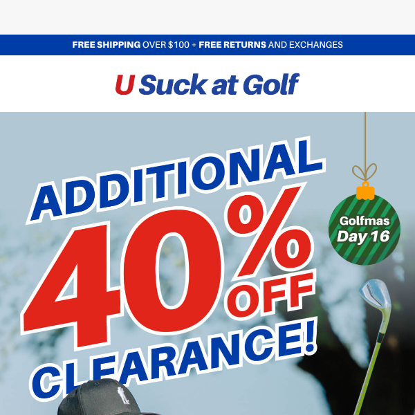 Golfmas Day 16: Additional 40% Off Clearance