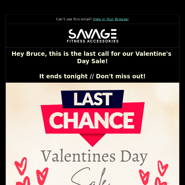 Hey,  our Valentines Day Sale is ending tonight // Don't miss out ❤️