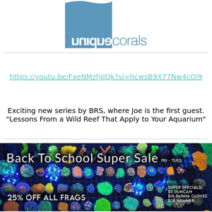 Back to School super sale!! Save 25% on ALL frags with automatic discount code +$5 premium discounts!  ﻿ ﻿ 　　