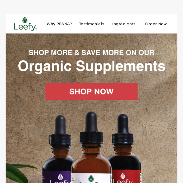 Try more of our organic supplements