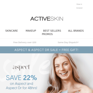 22% OFF ASPECT & ASPECT DR | 48hrs Only! 🔥