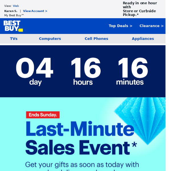 Enjoy our Last-Minute Sales Event.