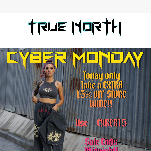 CYBER MONDAY....IT ENDS TONIGHT!