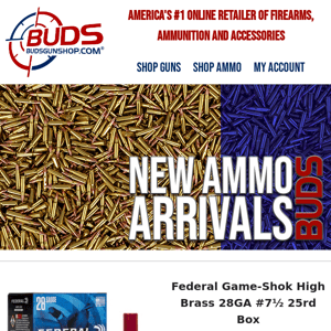 Ammo Cache Running Low? Restock with These New Arrivals!