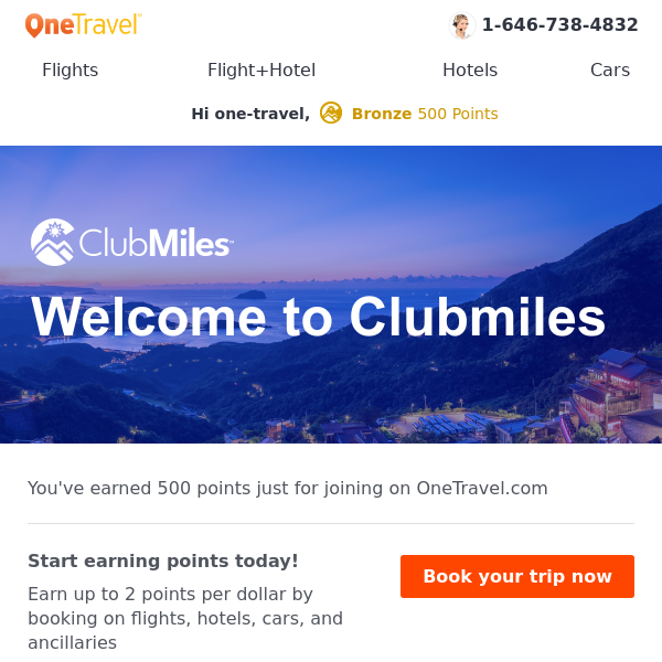 ClubMiles Program for Travelers - OneTravel