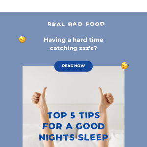top 5 tips for a good nights sleep😴