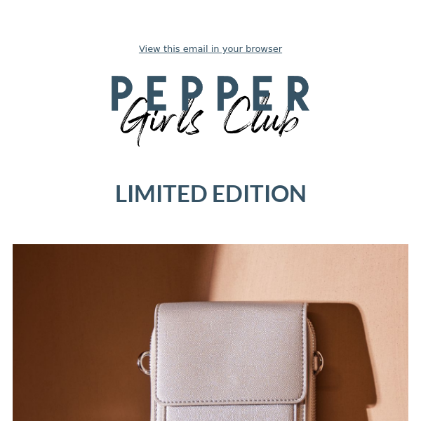 Limited Edition Release: Silver Pepper Pouch